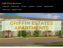 Tablet Screenshot of griffinestatesapts.com